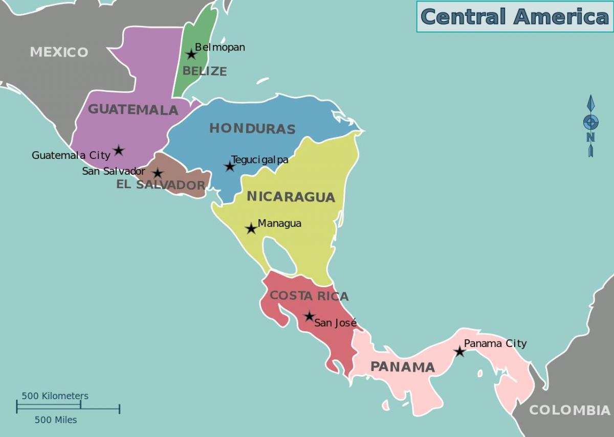 térkép Honduras térkép közép-amerika