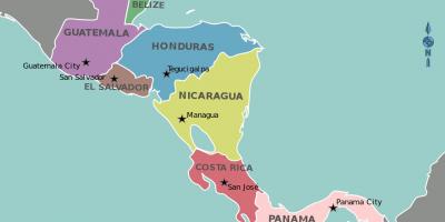 Térkép Honduras térkép közép-amerika