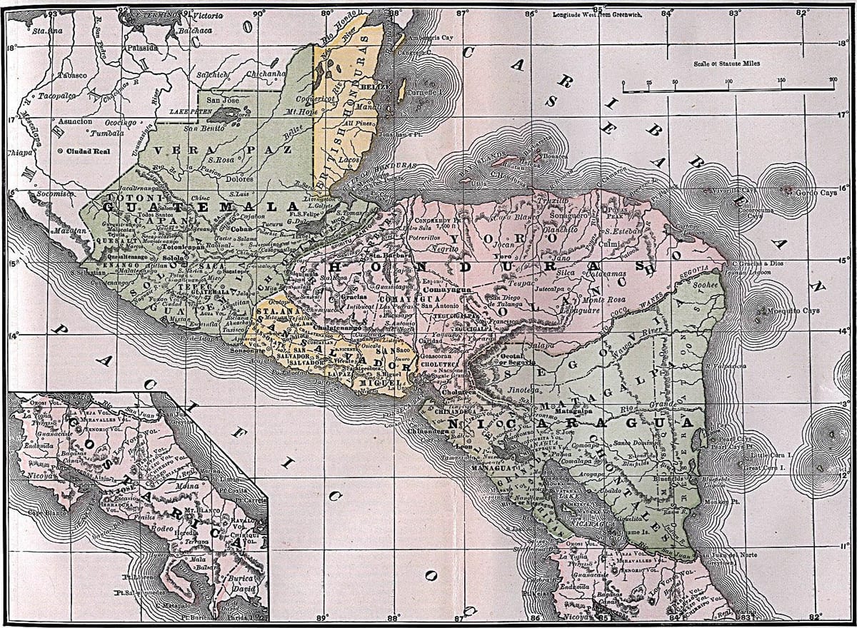 térkép brit Honduras