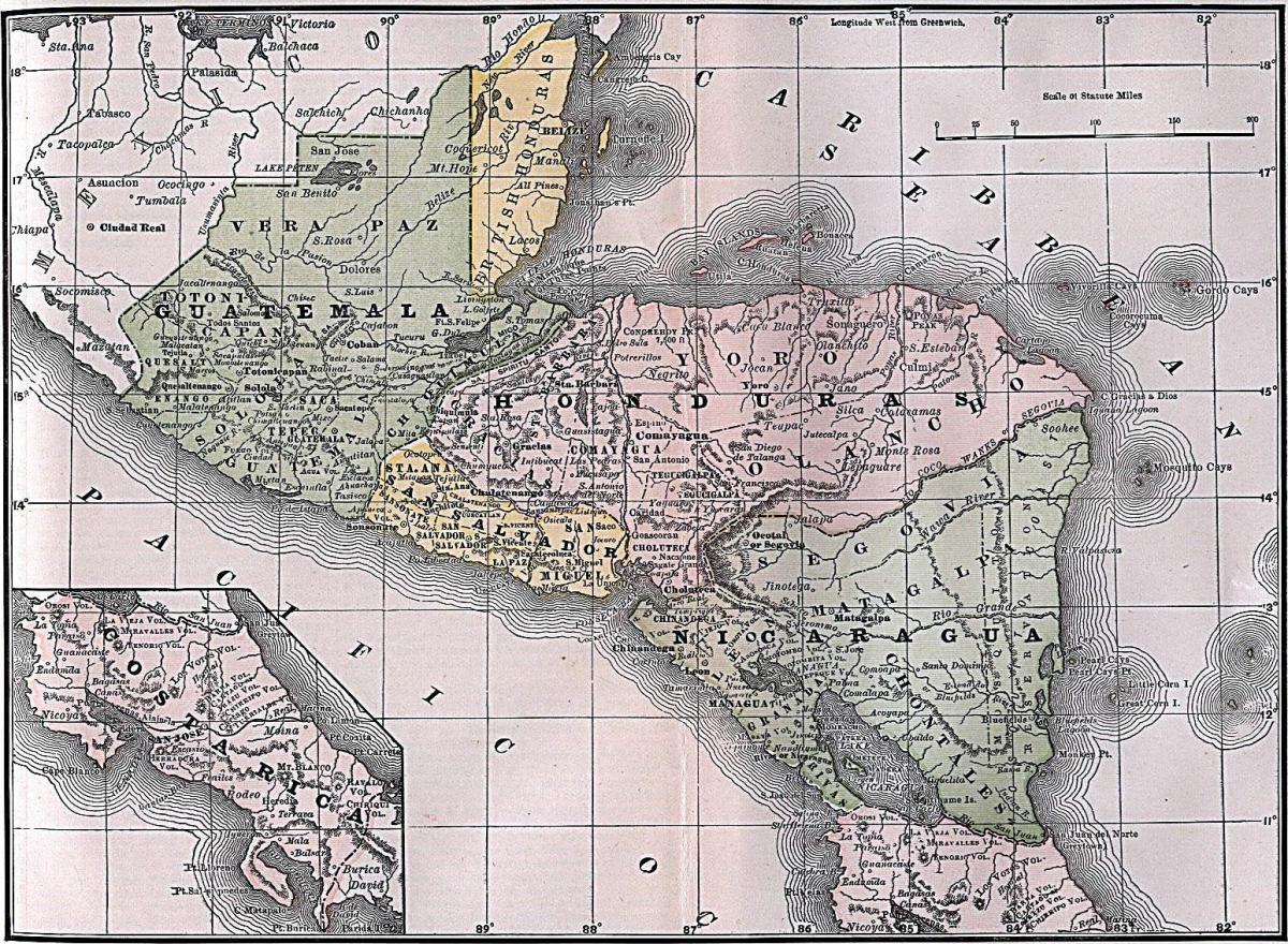 térkép brit Honduras