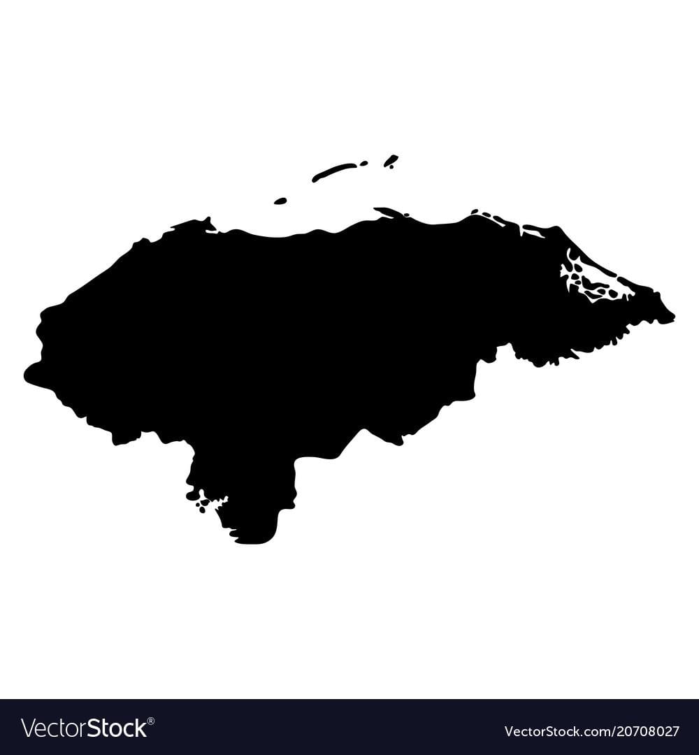 térkép Honduras vektoros térkép