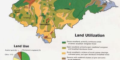 Térkép Honduras-hegység