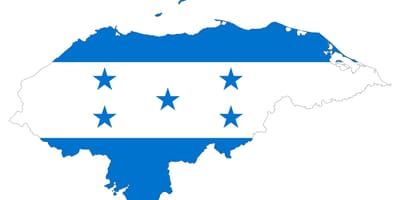 Térkép Honduras zászló