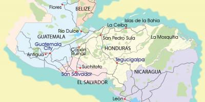 Térkép mosquitia Honduras